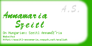 annamaria szeitl business card